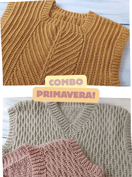 COMBO PRIMAVERA. Chaleco Acacia + Arce