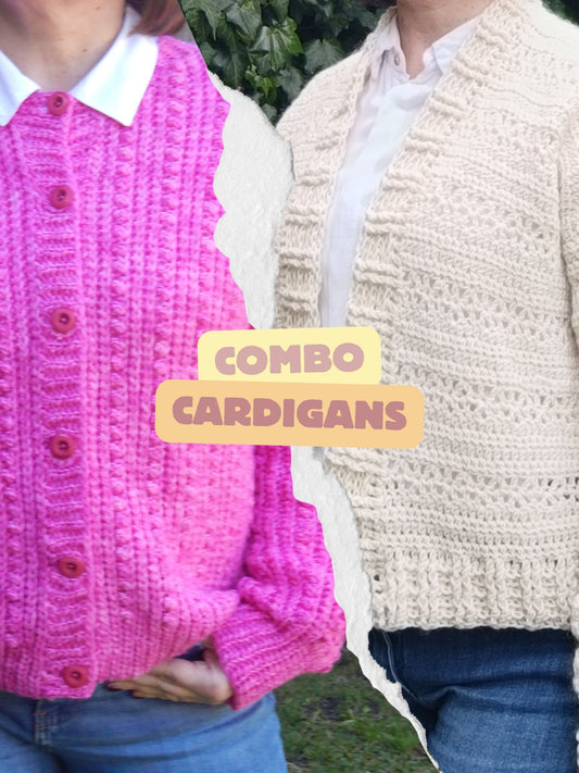 COMBO CARDIGANS Berry + Setiembre